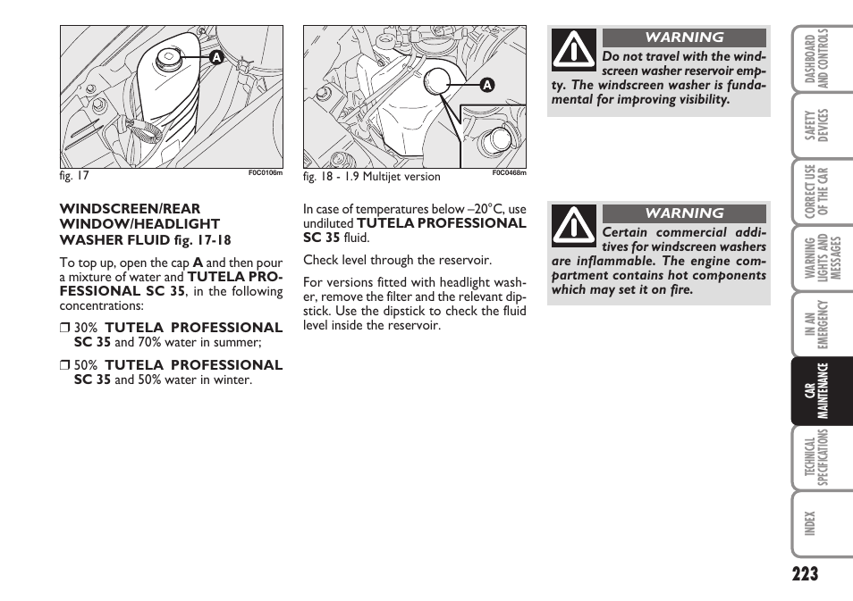 FIAT Stilo User Manual | Page 224 / 274