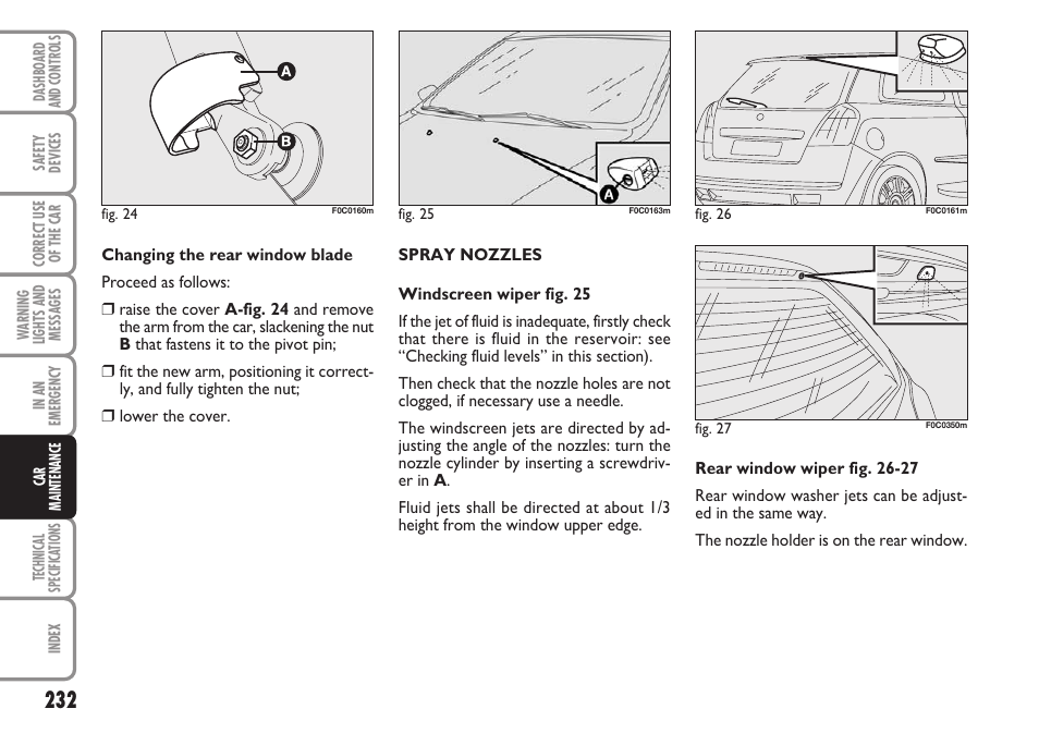 FIAT Stilo User Manual | Page 233 / 274