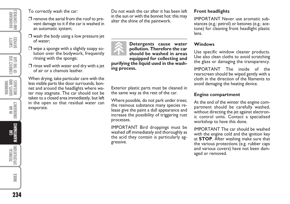 FIAT Stilo User Manual | Page 235 / 274