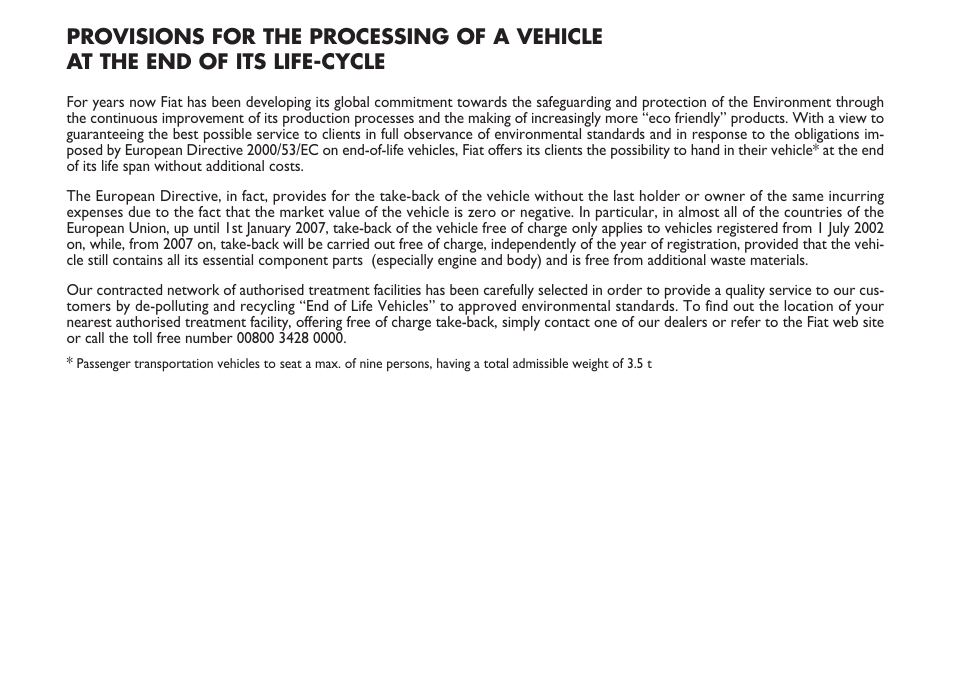 FIAT Stilo User Manual | Page 270 / 274