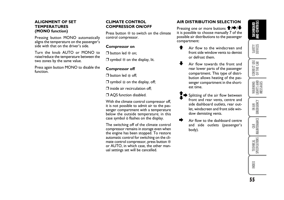 FIAT Stilo User Manual | Page 56 / 274