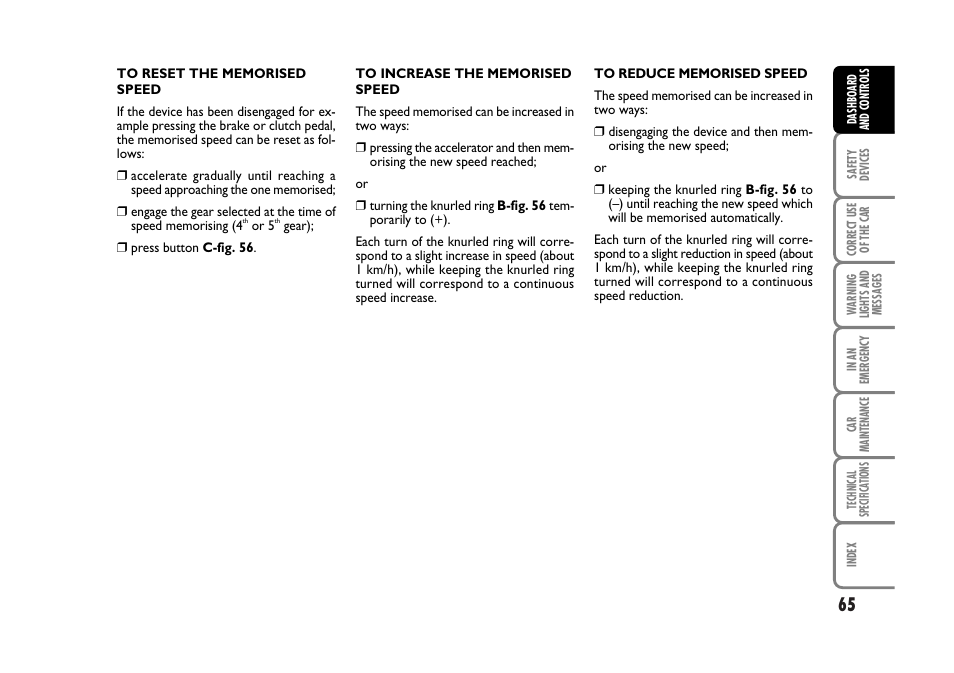 FIAT Stilo User Manual | Page 66 / 274