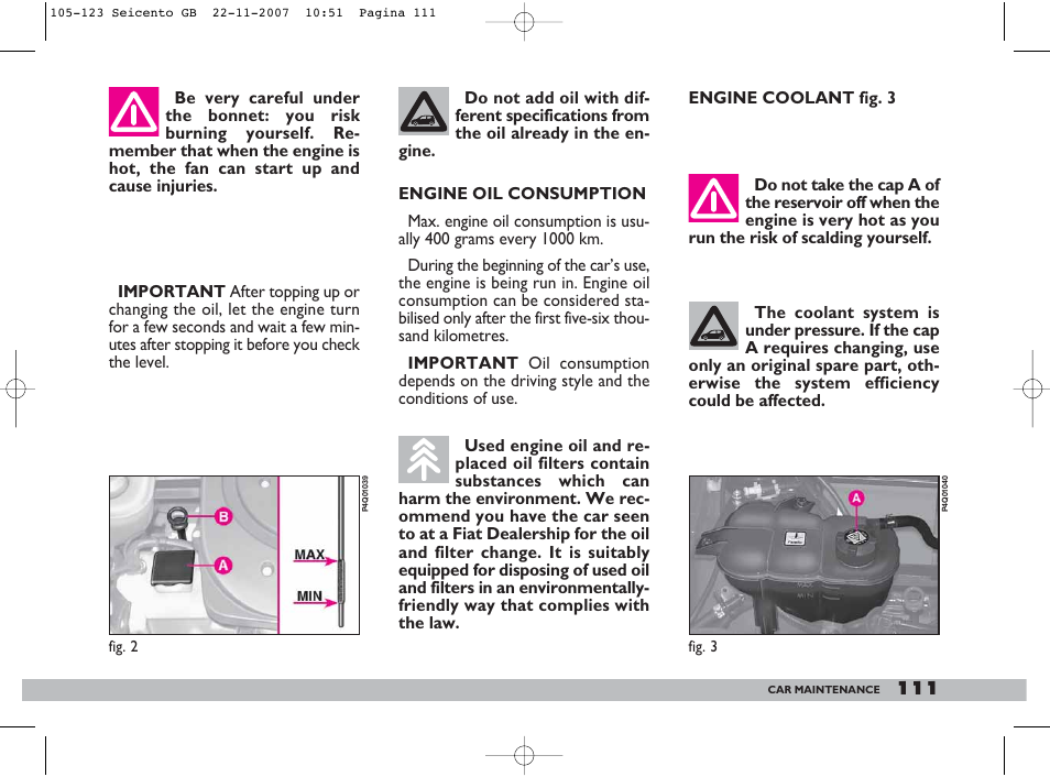 FIAT 600 User Manual | Page 112 / 146