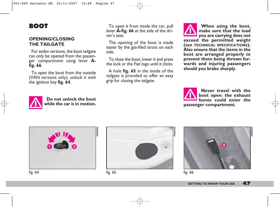 Boot | FIAT 600 User Manual | Page 48 / 146