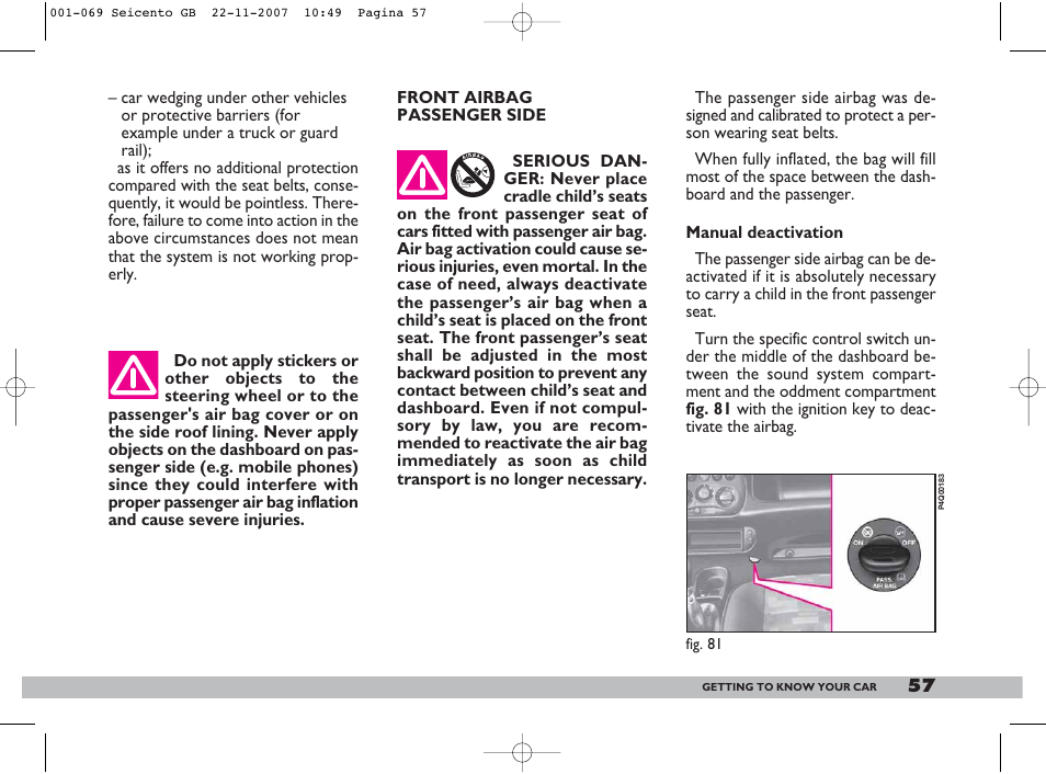 FIAT 600 User Manual | Page 58 / 146