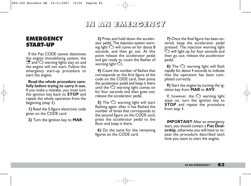 FIAT 600 User Manual | Page 84 / 146