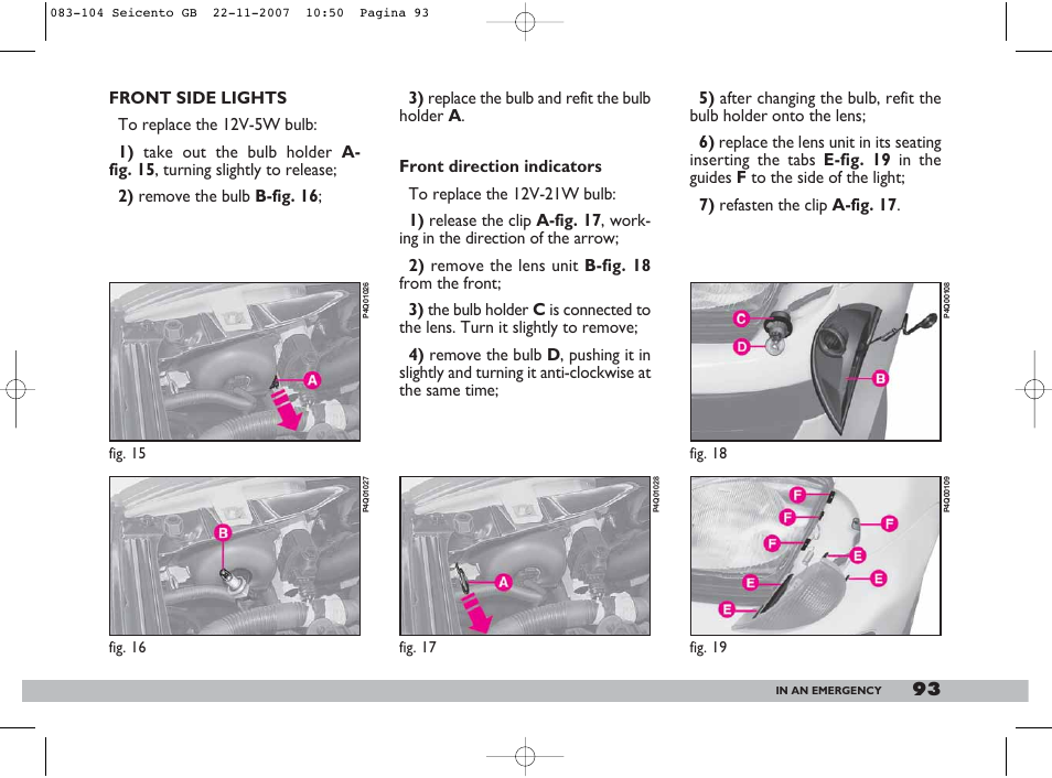 FIAT 600 User Manual | Page 94 / 146