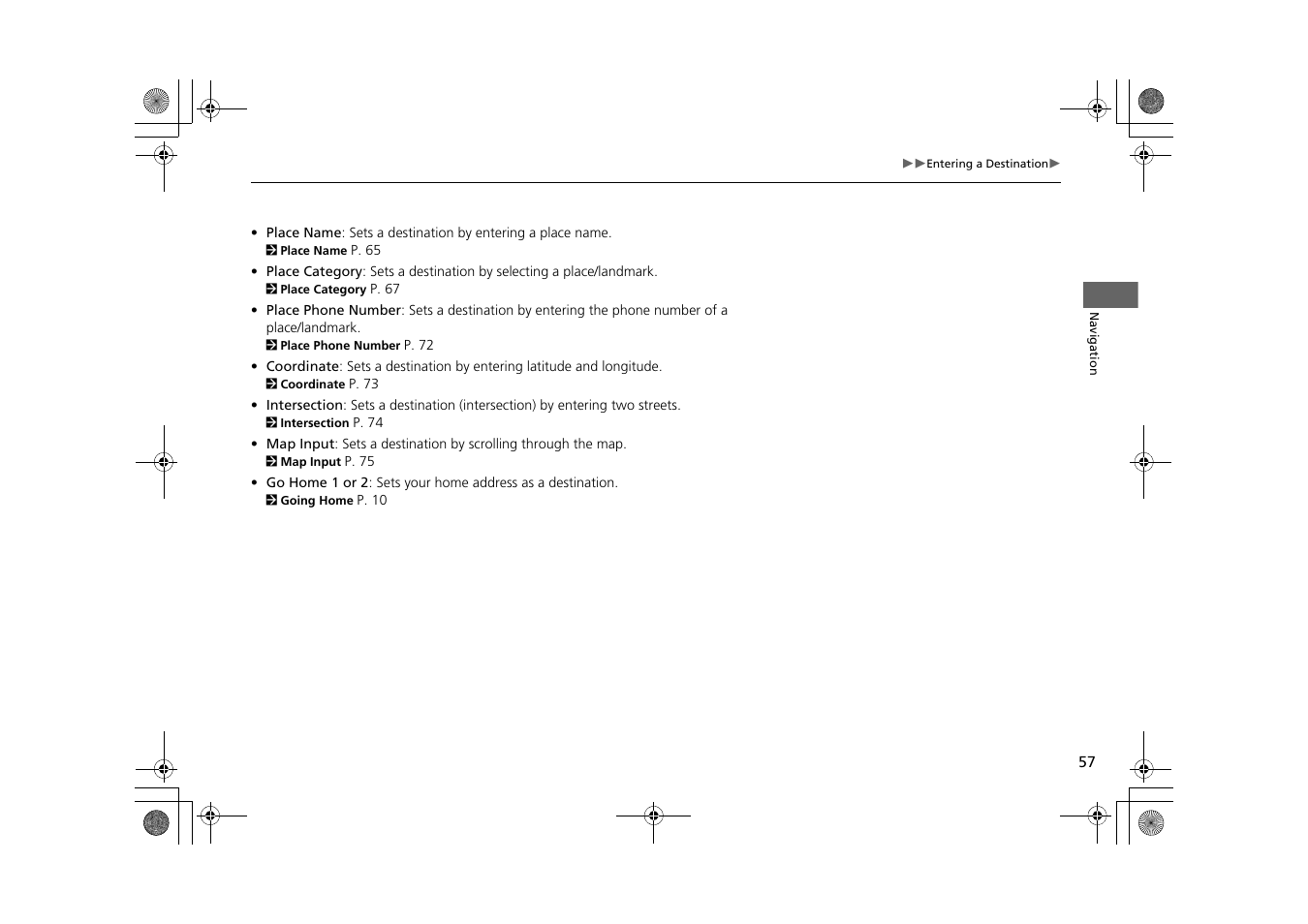 HONDA 2013 CR-Z Navigation User Manual | Page 59 / 209