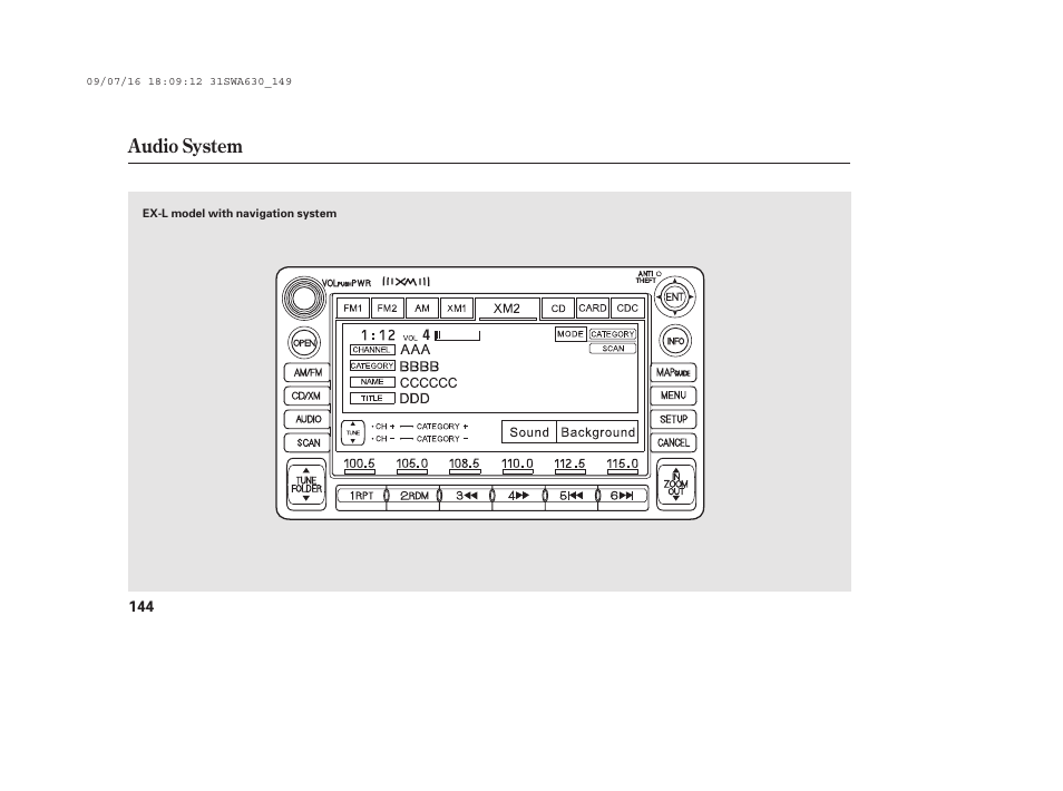 Audio system | HONDA 2010 CR-V User Manual | Page 150 / 446