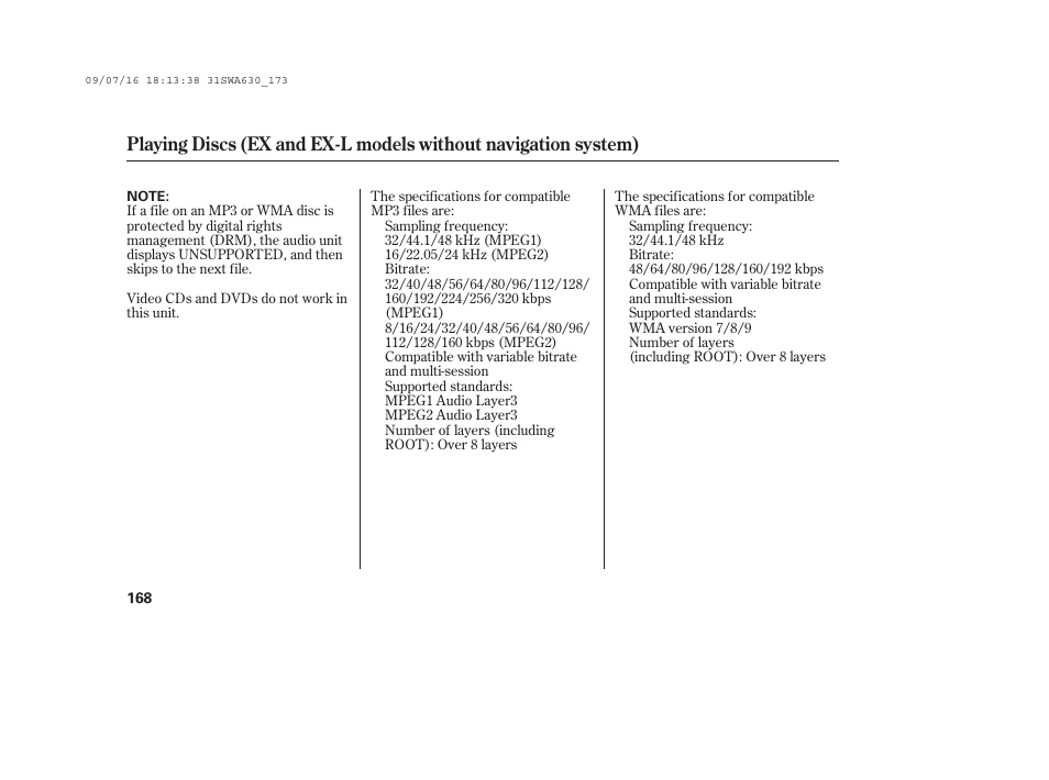 HONDA 2010 CR-V User Manual | Page 174 / 446