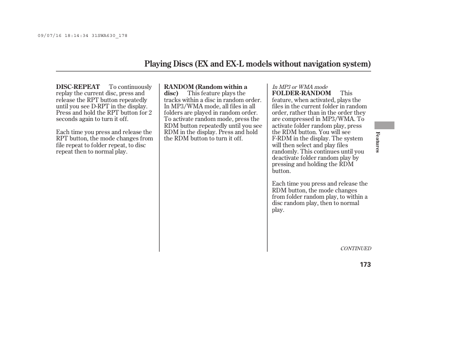 HONDA 2010 CR-V User Manual | Page 179 / 446