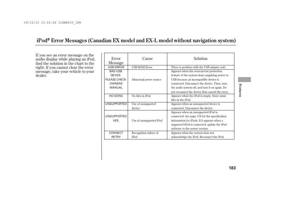 HONDA 2010 CR-V User Manual | Page 189 / 446