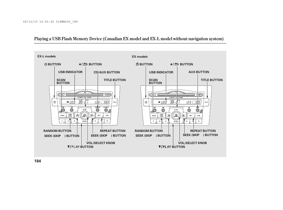 HONDA 2010 CR-V User Manual | Page 190 / 446