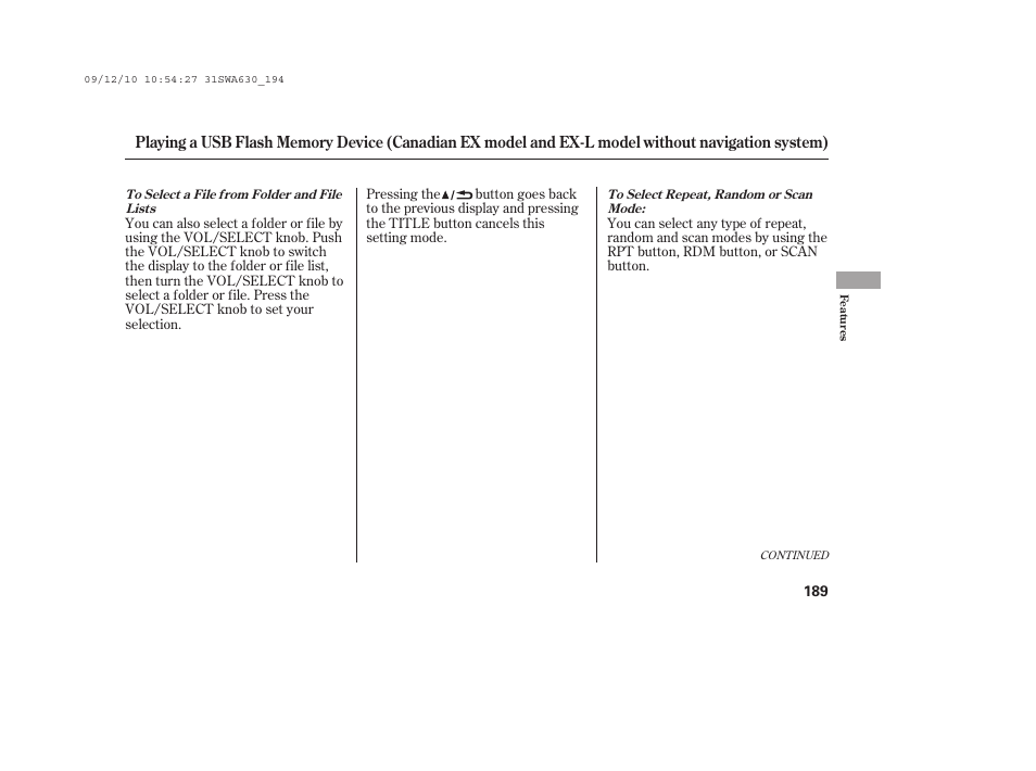 HONDA 2010 CR-V User Manual | Page 195 / 446