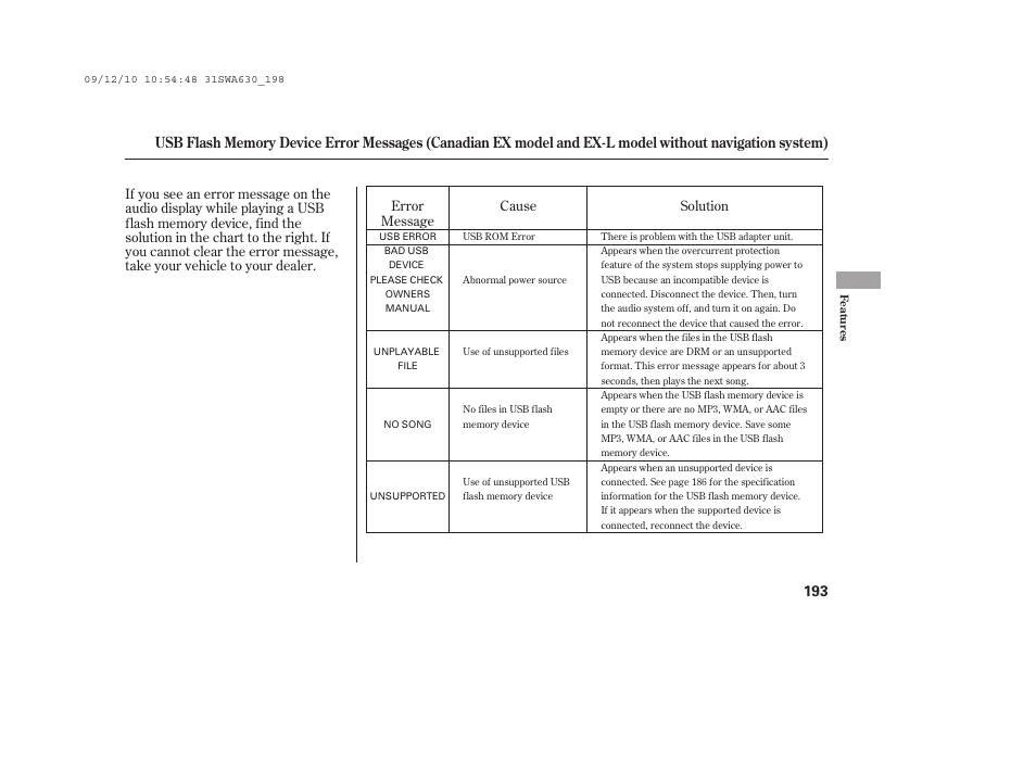 HONDA 2010 CR-V User Manual | Page 199 / 446