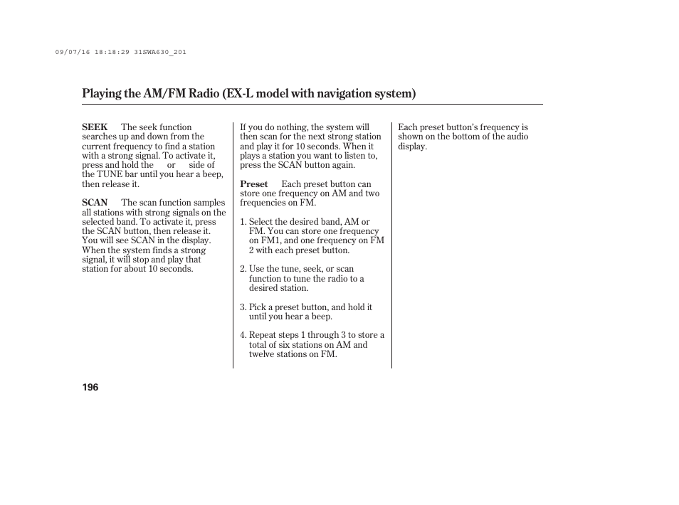 HONDA 2010 CR-V User Manual | Page 202 / 446