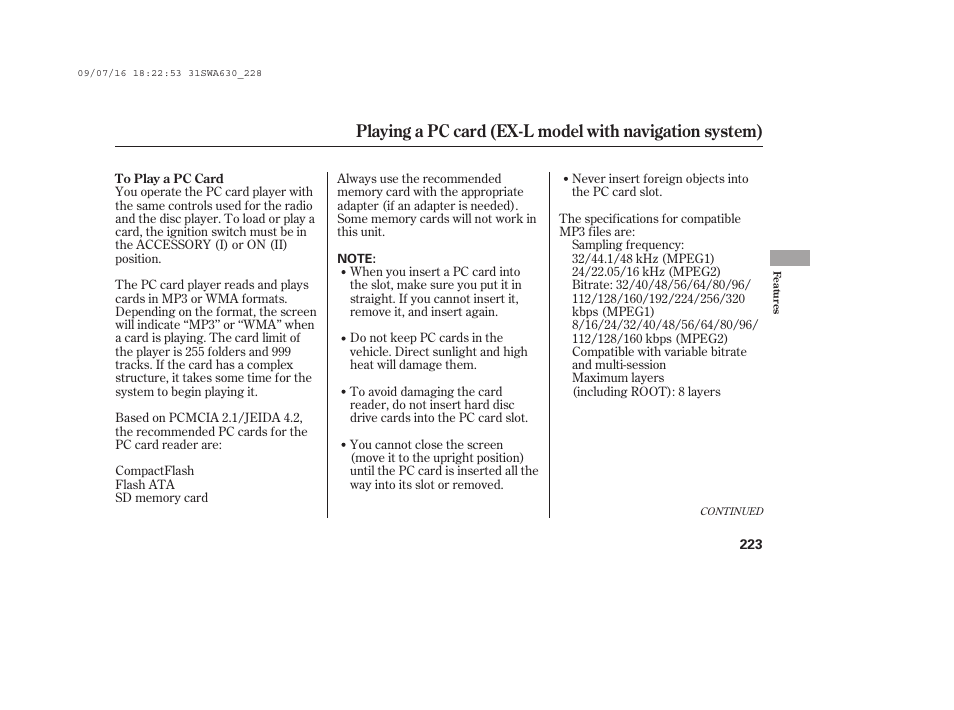 HONDA 2010 CR-V User Manual | Page 229 / 446