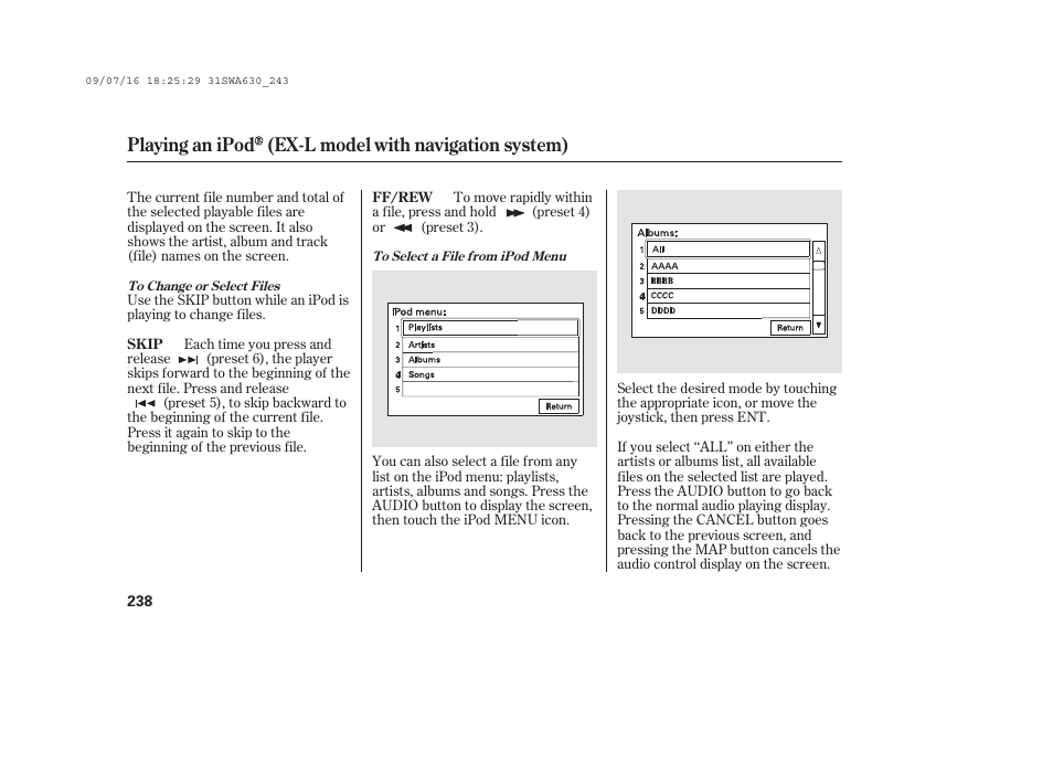 HONDA 2010 CR-V User Manual | Page 244 / 446