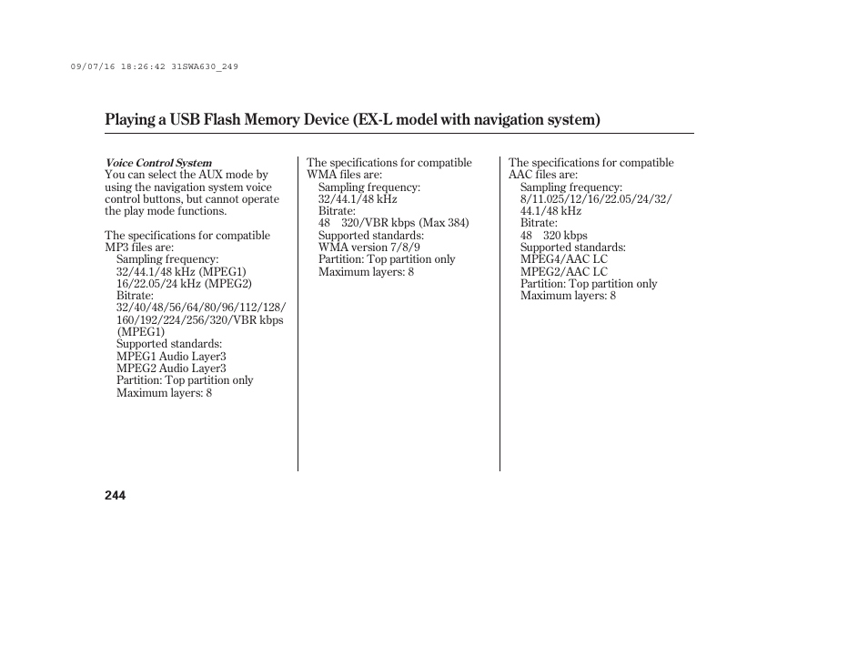 HONDA 2010 CR-V User Manual | Page 250 / 446
