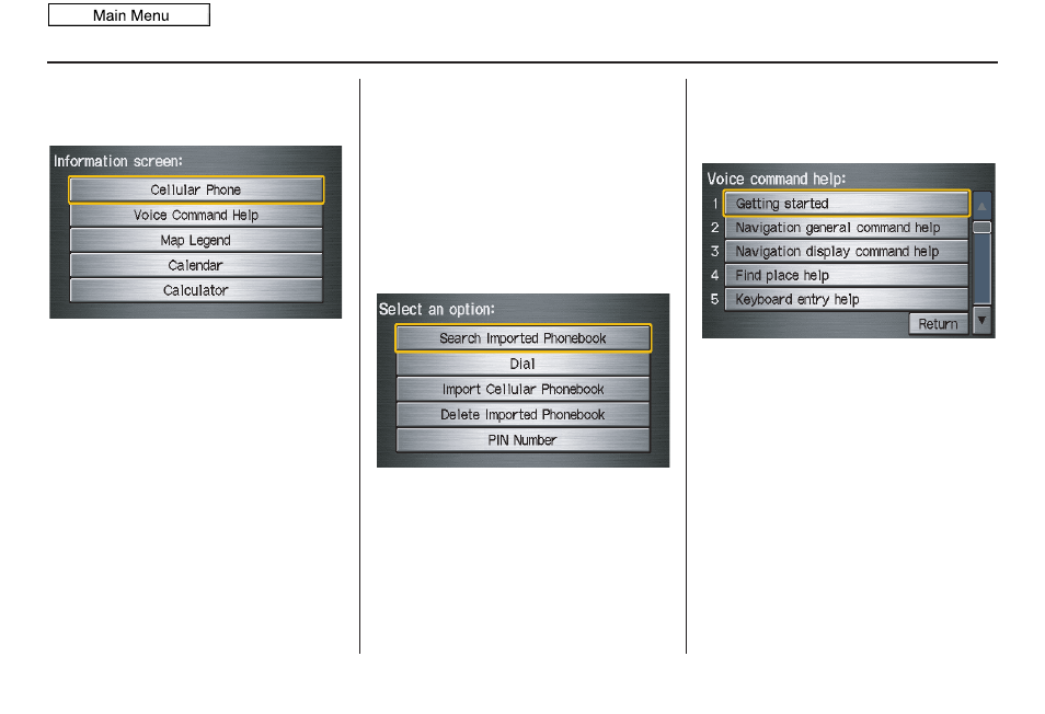 Information features, 2011 cr-z | HONDA 2011 CR-Z Navigation User Manual | Page 70 / 154