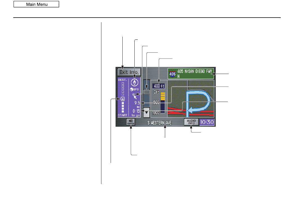 Driving to your destination, 2010 fit, Guidance screen | HONDA 2010 Fit Navigation User Manual | Page 51 / 151