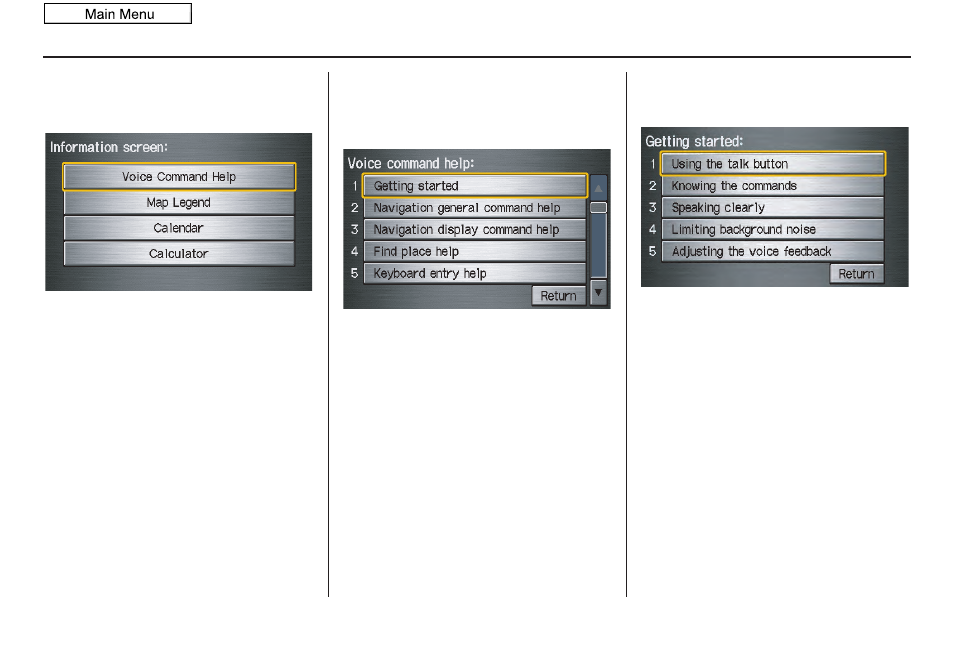 Information features, 2010 fit | HONDA 2010 Fit Navigation User Manual | Page 69 / 151