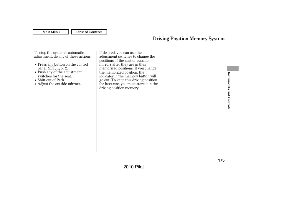 2010 pilot | HONDA 2010 Pilot User Manual | Page 179 / 575