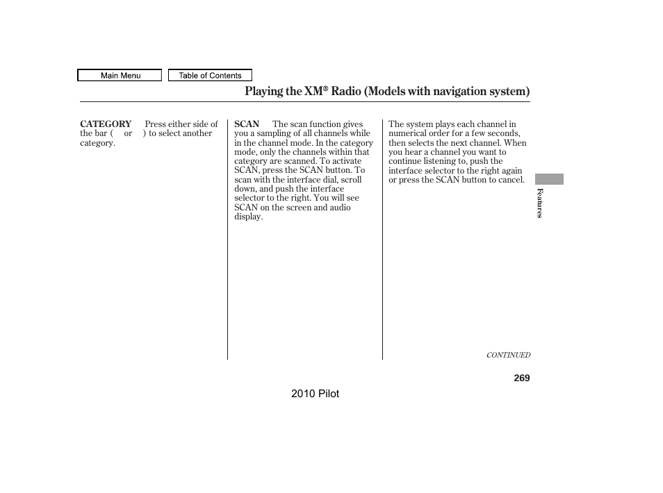 HONDA 2010 Pilot User Manual | Page 273 / 575