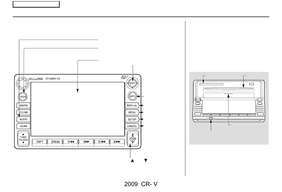 Getting started, 2009 cr- v, System controls | HONDA 2009 CR-V Navigation User Manual | Page 10 / 151
