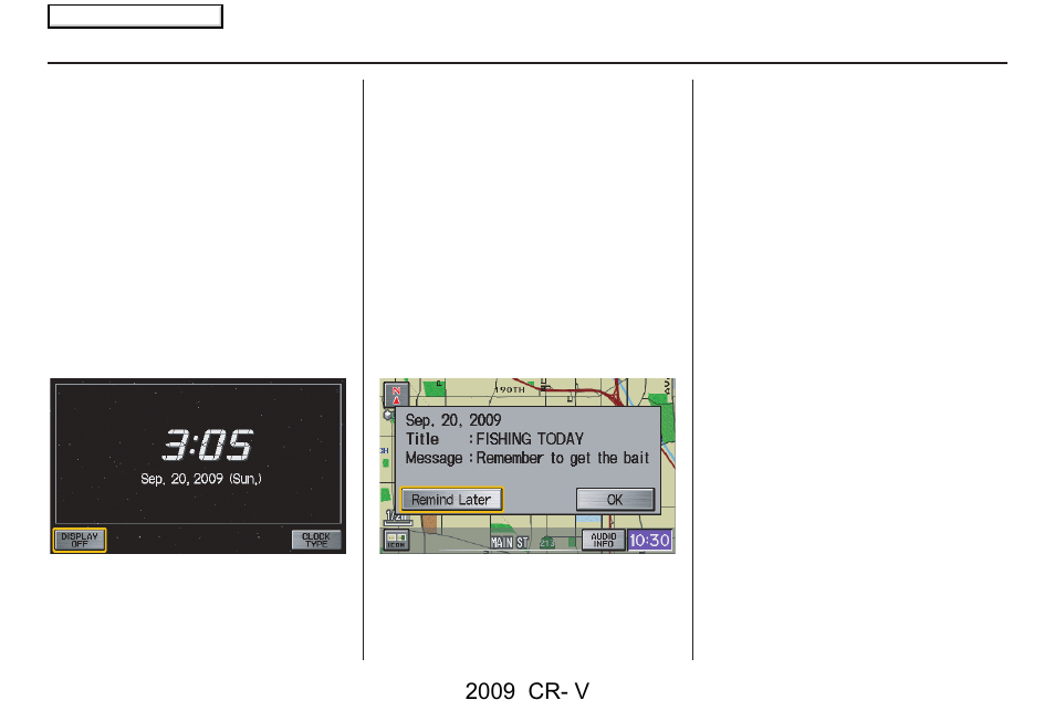 Getting started, 2009 cr- v | HONDA 2009 CR-V Navigation User Manual | Page 17 / 151