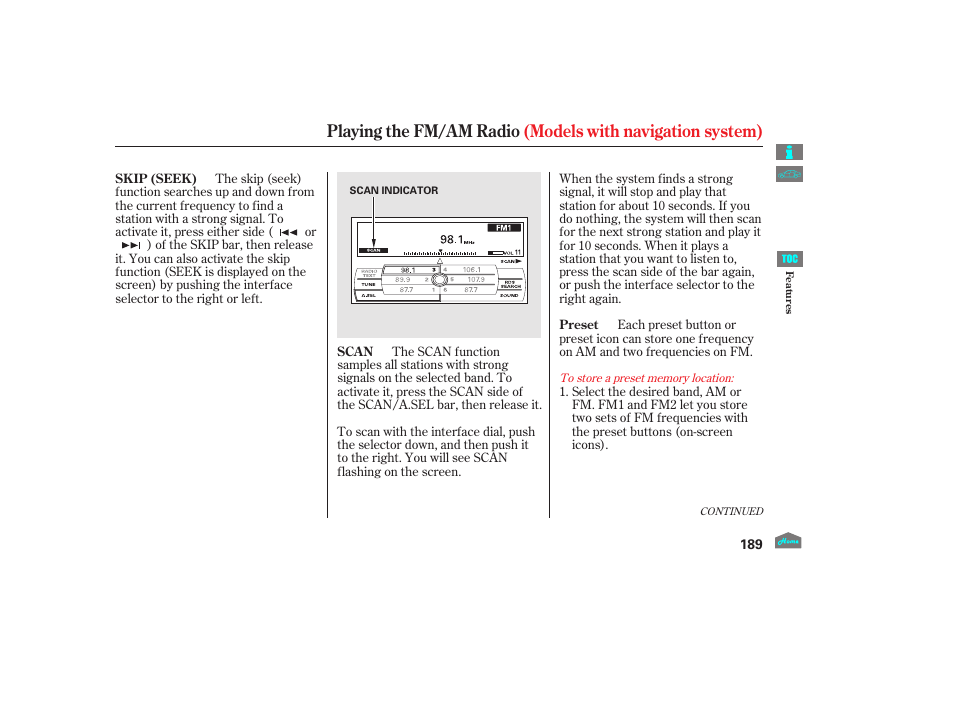 HONDA 2012 Accord Sedan User Manual | Page 192 / 446