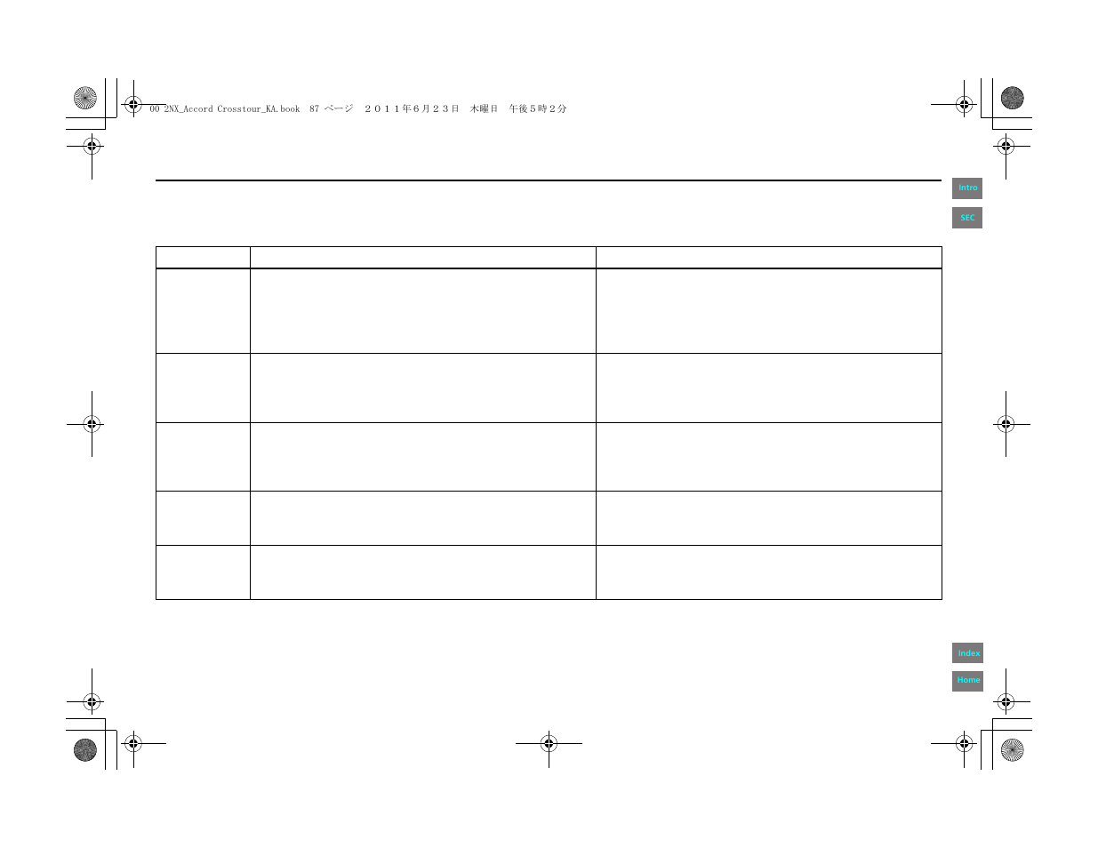 System setup | HONDA 2012 Accord Crosstour Navigation User Manual | Page 87 / 156