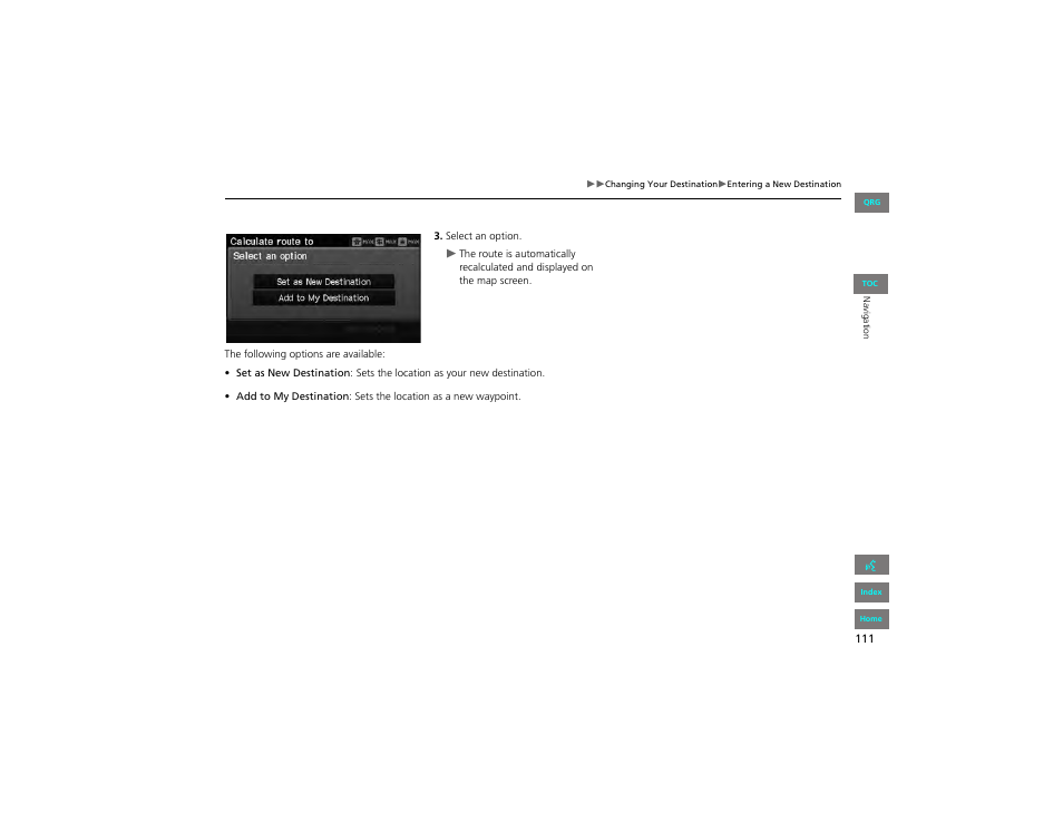 HONDA 2012 Civic Navigation User Manual | Page 112 / 204