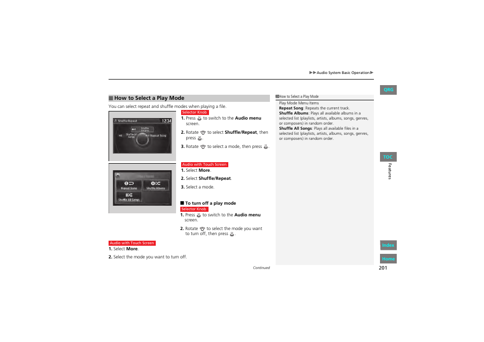 P. 201 | HONDA 2013 Accord Coupe User Manual | Page 202 / 554