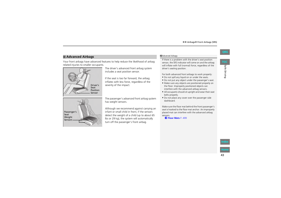 HONDA 2013 Accord Coupe User Manual | Page 44 / 554