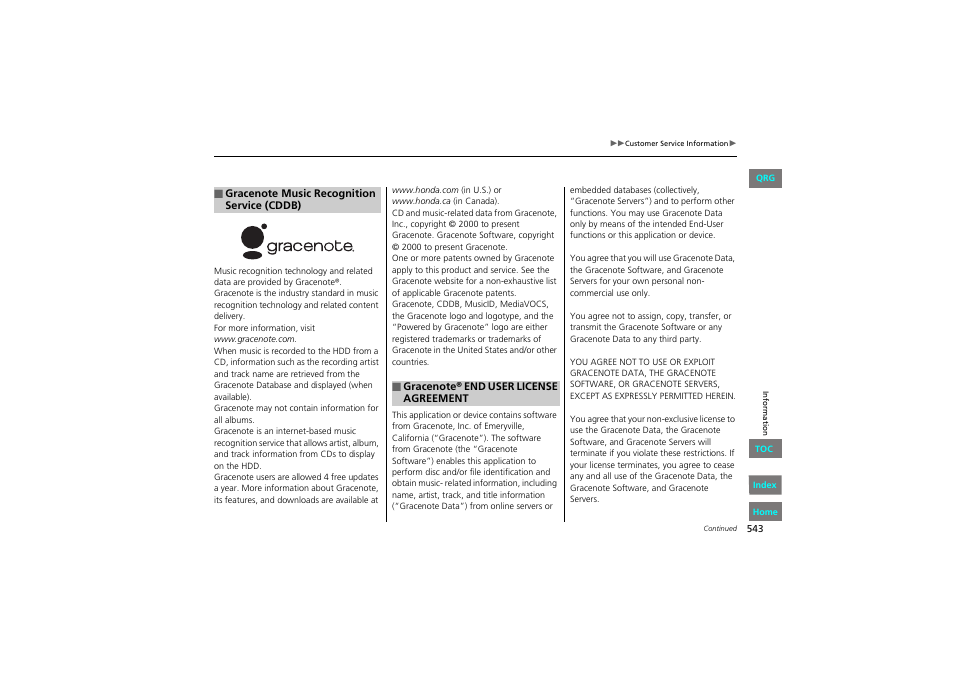 HONDA 2013 Accord Coupe User Manual | Page 544 / 554