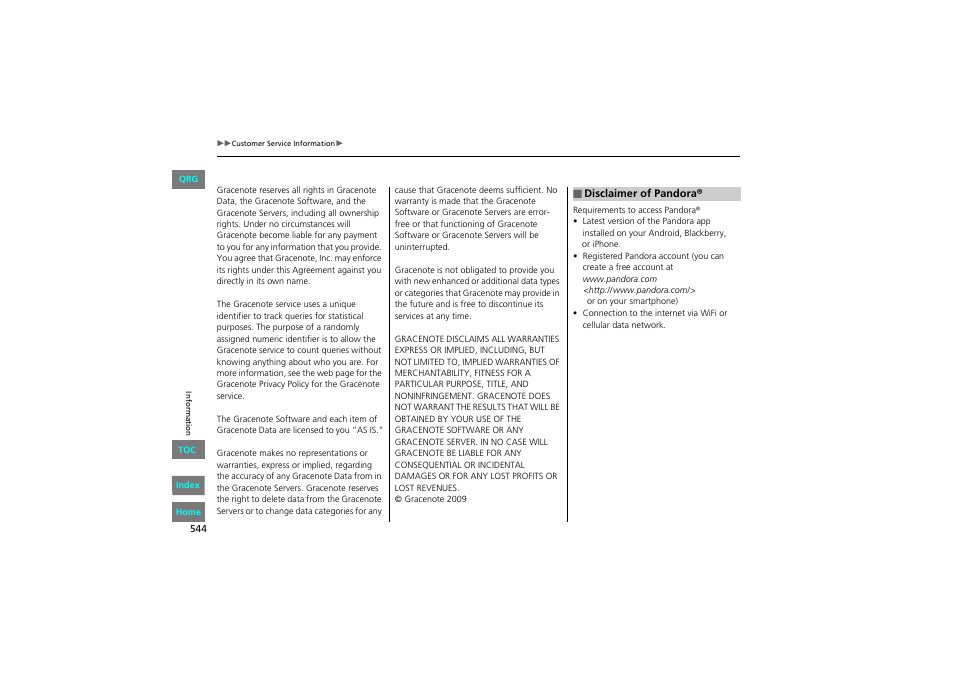HONDA 2013 Accord Coupe User Manual | Page 545 / 554