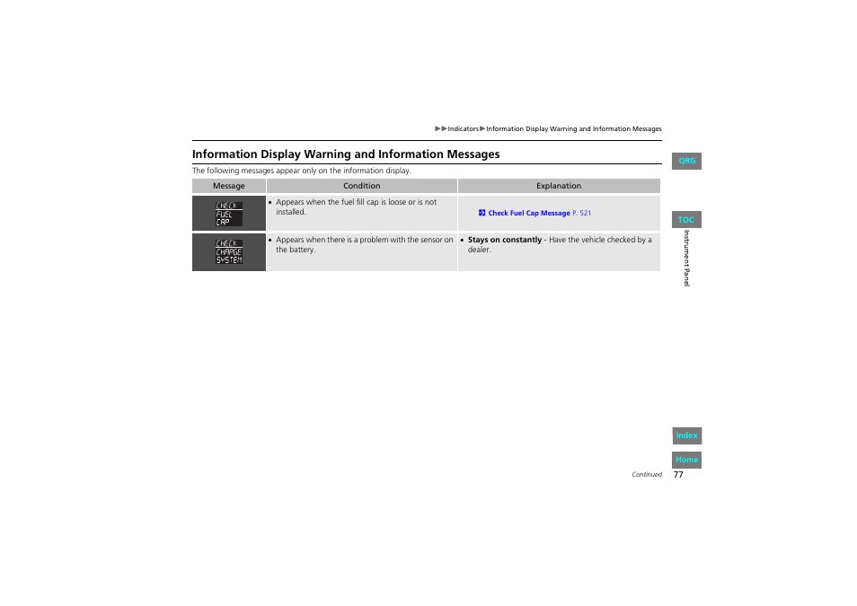 HONDA 2013 Accord Coupe User Manual | Page 78 / 554