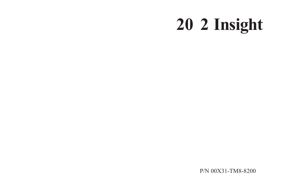 HONDA 2012 Insight Navigation User Manual | 203 pages
