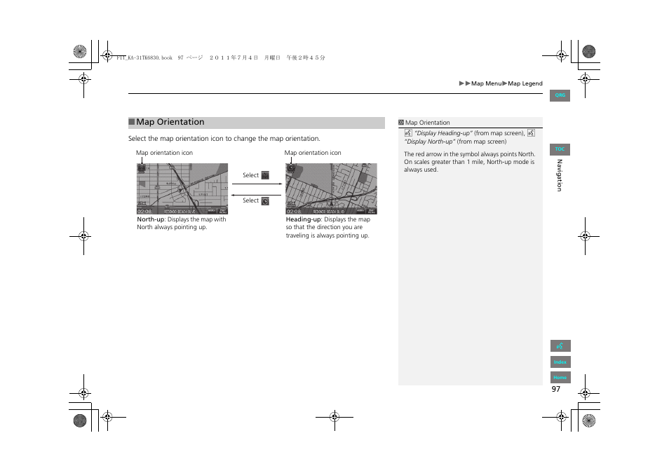 P97) | HONDA 2013 Fit Navigation User Manual | Page 98 / 198