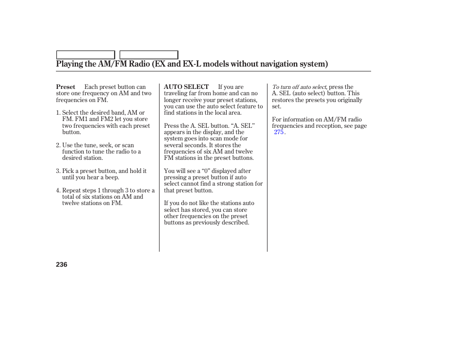 HONDA 2008 Odyssey User Manual | Page 239 / 524