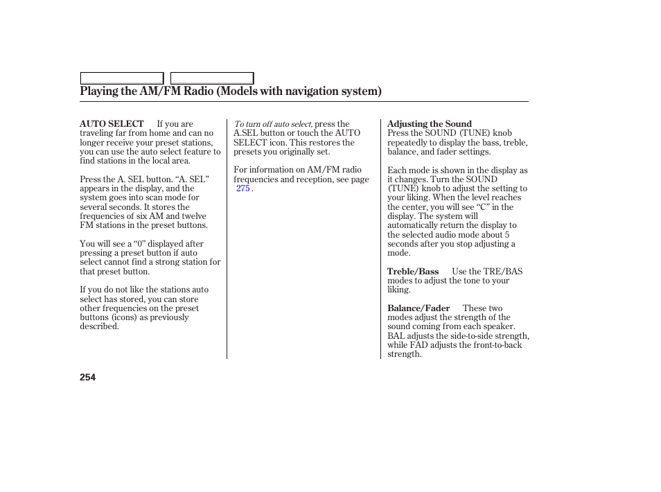 HONDA 2008 Odyssey User Manual | Page 257 / 524