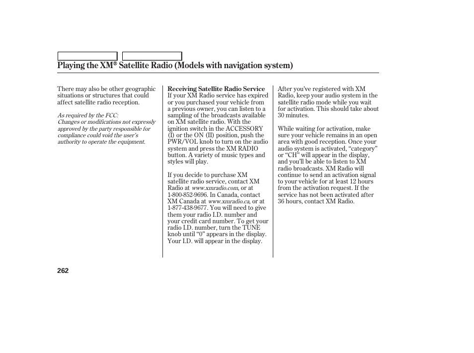 HONDA 2008 Odyssey User Manual | Page 265 / 524