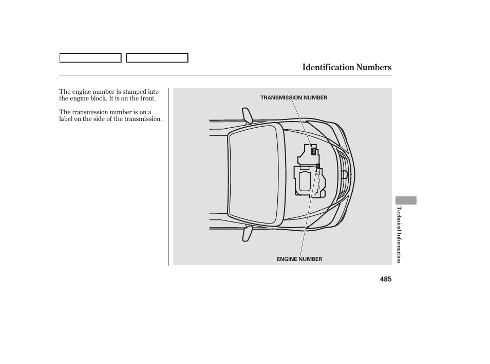 Identification numbers, 2008 odyssey | HONDA 2008 Odyssey User Manual | Page 488 / 524