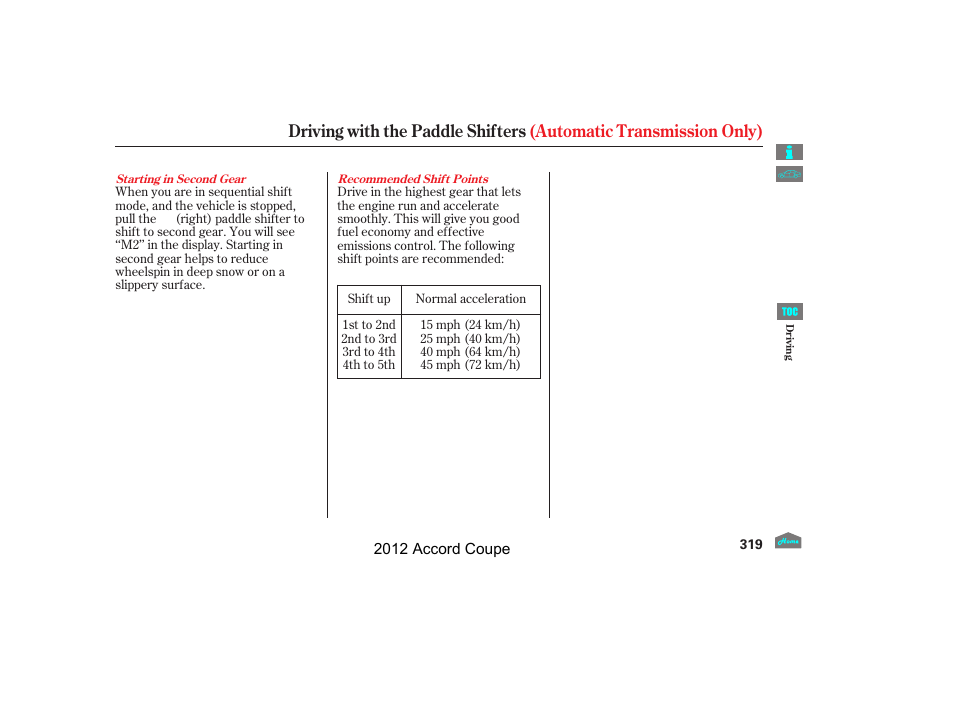 HONDA 2012 Accord Coupe User Manual | Page 322 / 454