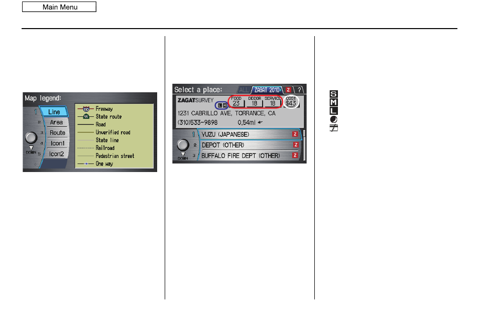 Information features | HONDA 2011 Accord Crosstour Navigation User Manual | Page 75 / 156