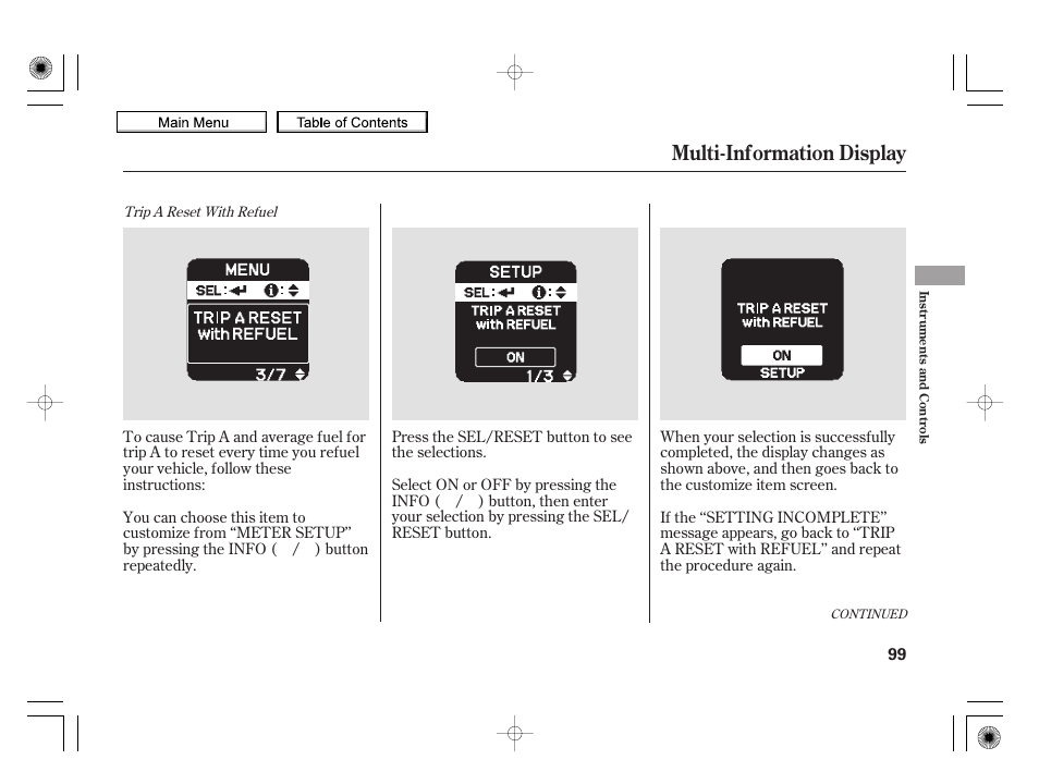 Multi-information display, 2010 insight | HONDA 2010 Insight User Manual | Page 102 / 450