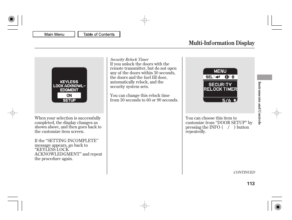 Multi-information display, 2010 insight | HONDA 2010 Insight User Manual | Page 116 / 450