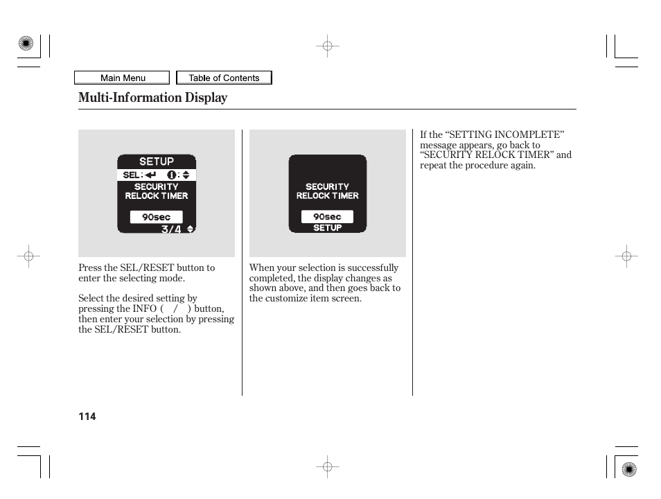 Multi-information display | HONDA 2010 Insight User Manual | Page 117 / 450