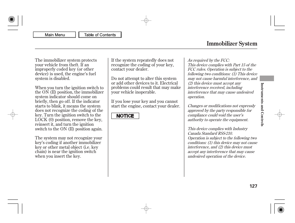 Immobilizer system, 2010 insight | HONDA 2010 Insight User Manual | Page 130 / 450